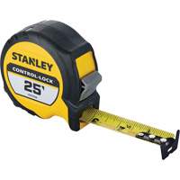 CONTROL-LOCK Tape Measure, 25 mm x 25', Imperial Graduations Industrial Sales