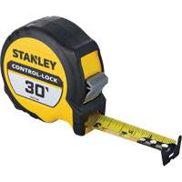 CONTROL-LOCK Tape Measure, 25 mm x 30', Imperial Graduations Industrial Sales