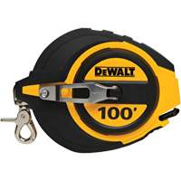Closed Case Long Tape Measure, 100', Imperial Graduations Industrial Sales