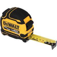 TOUGHSERIES Lighted Tape Measure, 26'/8 m, Imperial & Metric Graduations Industrial Sales