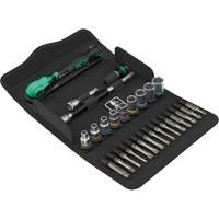 Jeu de cl&eacute; &agrave; cliquet SA 14 Zyklop Comfort avec levier dinversion, 28 Mcx, Prise de 1/4" Industrial Sales