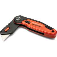 Folding Utility Knife, 1" Blade, Steel Blade, Aluminum Handle Industrial Sales