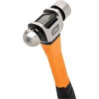 Ball Pein Hammer, 16 oz. Head Weight, Plain/Polished Face, Fibreglass Handle Industrial Sales