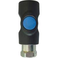 Raccord industriel rapide TOPQUIK S1, Composite en polyester/Acier inoxydable, 1/4", NPT femelle, 174 PSI Industrial Sales
