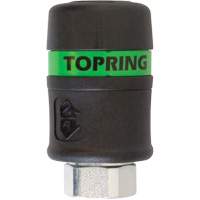 Raccord rapide TOPQUIK Ultraflo 7,8 mm, Composite en polyester, 3/8", NPT femelle, 174 PSI Industrial Sales