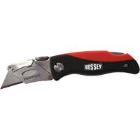 Folding Utility Knife, 2-3/8" Blade, Plastic/Cushion Handle Industrial Sales