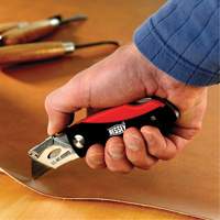 Folding Utility Knife, 2-3/8" Blade, Plastic/Cushion Handle Industrial Sales