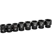 Jeu de douilles SAE &agrave; 6 pans, 8 Mcx, Chocs, Prise de 3/4" Industrial Sales