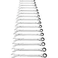 Jeu de cl&eacute;s 120XP Universal Spline XL, Combinaison &agrave; cliquet, 16 morceaux, M&eacute;trique Industrial Sales