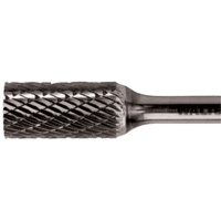 Double Cut Cylindrical Carbide Burr, 3/8" Dia., 1/4" Shank, 3/4" Depth of Cut Industrial Sales