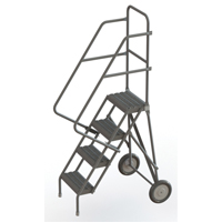 Rolling Ladder, 4 Steps, Serrated, 40" High Industrial Sales