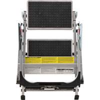 Tilt & Roll Step Stool Ladder, 2 Steps, 23" x 21" x 34.50" High Industrial Sales