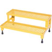 Adjustable Step-Mate Stand, 2 Step(s), 36-3/16" W x 22-7/8" L x 15-1/4" H, 500 lbs. Capacity Industrial Sales