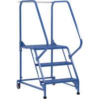 Maintenance Ladder, 3 Steps, 23-9/16" Step Width, 30" Platform Height, Steel Industrial Sales