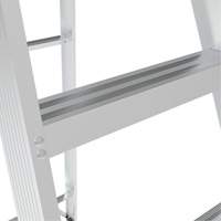 Step Ladder, 10', Aluminum, 225 lbs. Capacity, Type 2 Industrial Sales