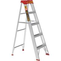 Step Ladder, 5', Aluminum, 200 lbs. Capacity, Type 3 Industrial Sales