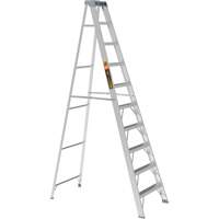 Step Ladder, 10', Aluminum, 225 lbs. Capacity, Type 2 Industrial Sales