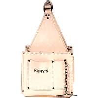Porte-outils pour &eacute;lectricien et travaux d'entretien, Cuir, 17 pochettes, Beige Industrial Sales