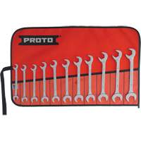 11-Piece Angled Open-End Wrench Set, Polished Industrial Sales