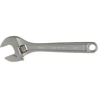 Adjustable Wrench With CLIK-STOP&reg;, 8" L, Plain Industrial Sales