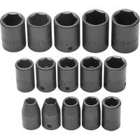 Socket Set, Impact, 1/2" Drive, 6 Points Industrial Sales