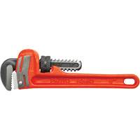 Heavy-Duty Cast Iron Pipe Wrench, 3/4" Jaw Capacity, 6" Long, Powder Coated Finish, None Handle Industrial Sales