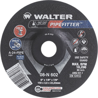 Meule PIPEFITTER, 4-1/2" x 1/8", Arbre 7/8", Type 27 Industrial Sales
