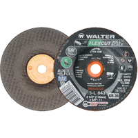 FLEXCUT MILL SCALE Grinding Wheel, 4-1/2", 36 Grit, Aluminum Oxide, 5/8"-11, 13300 RPM, Type 29 Industrial Sales