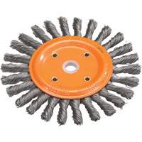 Knot-Twisted Wire Bench Wheel, 8" Dia., 0.0118" Fill, 5/8" Arbor, Steel Industrial Sales