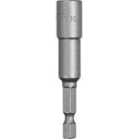 Nut Driver, 5/16" Tip, 1/4" Drive, 2-9/16" L, Magnetic Industrial Sales