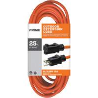 Vinyl Extension Cord, Outdoor, SJTW, 14/3 AWG, 15 A, 25' Industrial Sales