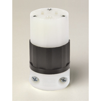 Grounding Straight Blade Connector, 5-15R, Nylon Industrial Sales