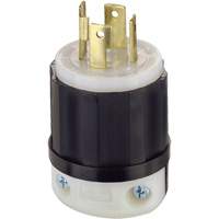 3-Pole 4-Wire Grounding Locking Plug, Nylon, 30 Amps, 125 V/250 V, L14-30P Industrial Sales