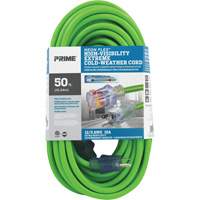 Neon Flex&reg; High Visibility Extension Cord, Outdoor, SJTW, 12/3 AWG, 15 A, 50' Industrial Sales