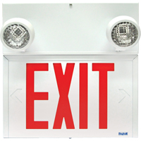 Stella Combination Signs - Exit, LED, Hardwired, 12-1/8" L x 12-1/2" W, English Industrial Sales