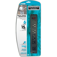 Surge Protector, 6 Outlets, 1150 J, 1875 W, 15' Cord Industrial Sales