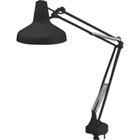 Heavy-duty Combination Task Light, 22/60 W, Fluorescent/Incandescent, 45" Neck, Black Industrial Sales