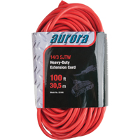 Cordon rallonge en vinyle, Ext&eacute;rieur, SJTW, AWG 14/3, 13 A, 3 prise(s), 100' Industrial Sales