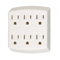 Adaptors, 6 Outlet(s), 15 Amps, 1875 W, 125 Industrial Sales