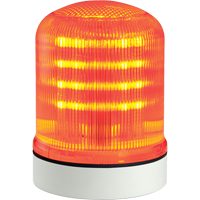 Streamline&reg; Modular Multifunctional LED Beacons, Continuous/Flashing/Rotating, Amber Industrial Sales