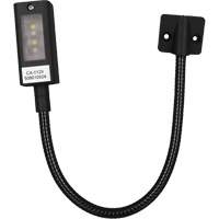 LED Gooseneck Maplight, 1 W, LED, 12" Neck, Black Industrial Sales