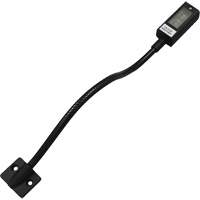 LED Gooseneck Maplight, 1 W, LED, 12" Neck, Black Industrial Sales