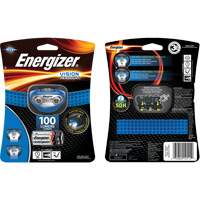 Lampe frontale Vision, DEL, 100 lumens, 10 hres de fonctionnement, piles AAA Industrial Sales