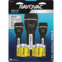 Brite Essentials Flashlight Pack, LED, 40/26 Lumens, D/AA Batteries Industrial Sales