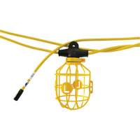 Heavy-Duty Moulded Stringlights, 10 Lights, 1200" L, Plastic Housing Industrial Sales