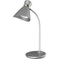 Desk Lamp, 6 W, LED, 16" Neck, Silver Industrial Sales