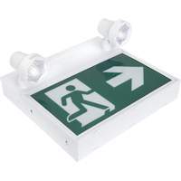 Running Man Sign with Security Lights, LED, Battery Operated/Hardwired, 12-1/10" L x 11" W, Pictogram Industrial Sales