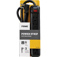 Power Strip, 6 Outlet(s), 3', 15 A, 1875 W, 125 V Industrial Sales