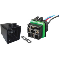 Weather-Resistant Sealed Relay & Pigtail Combo Pack, Mini-Breaker, 30 Amps, 24 V Industrial Sales
