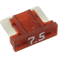 LP MINI&reg; Series Automotive Blade Fuse, Cartridge, 7.5 Amps, 58 V Industrial Sales